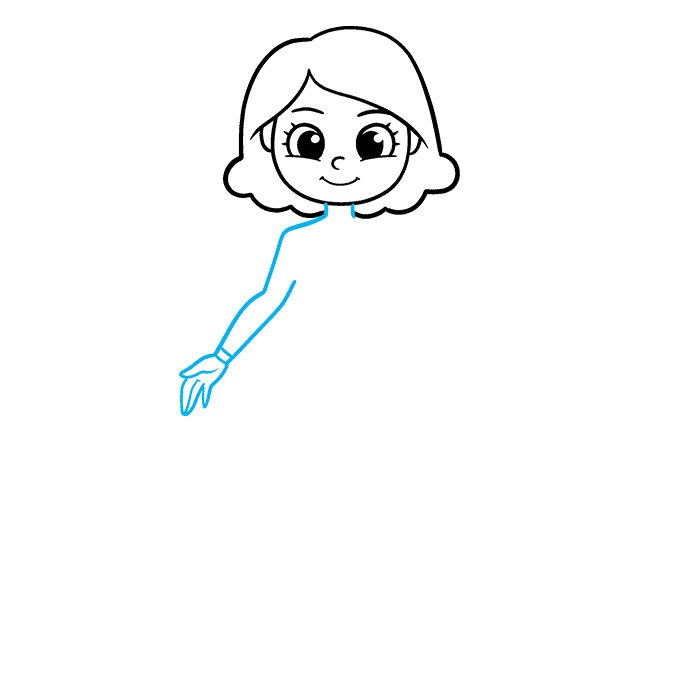 Fairy drawing step 4